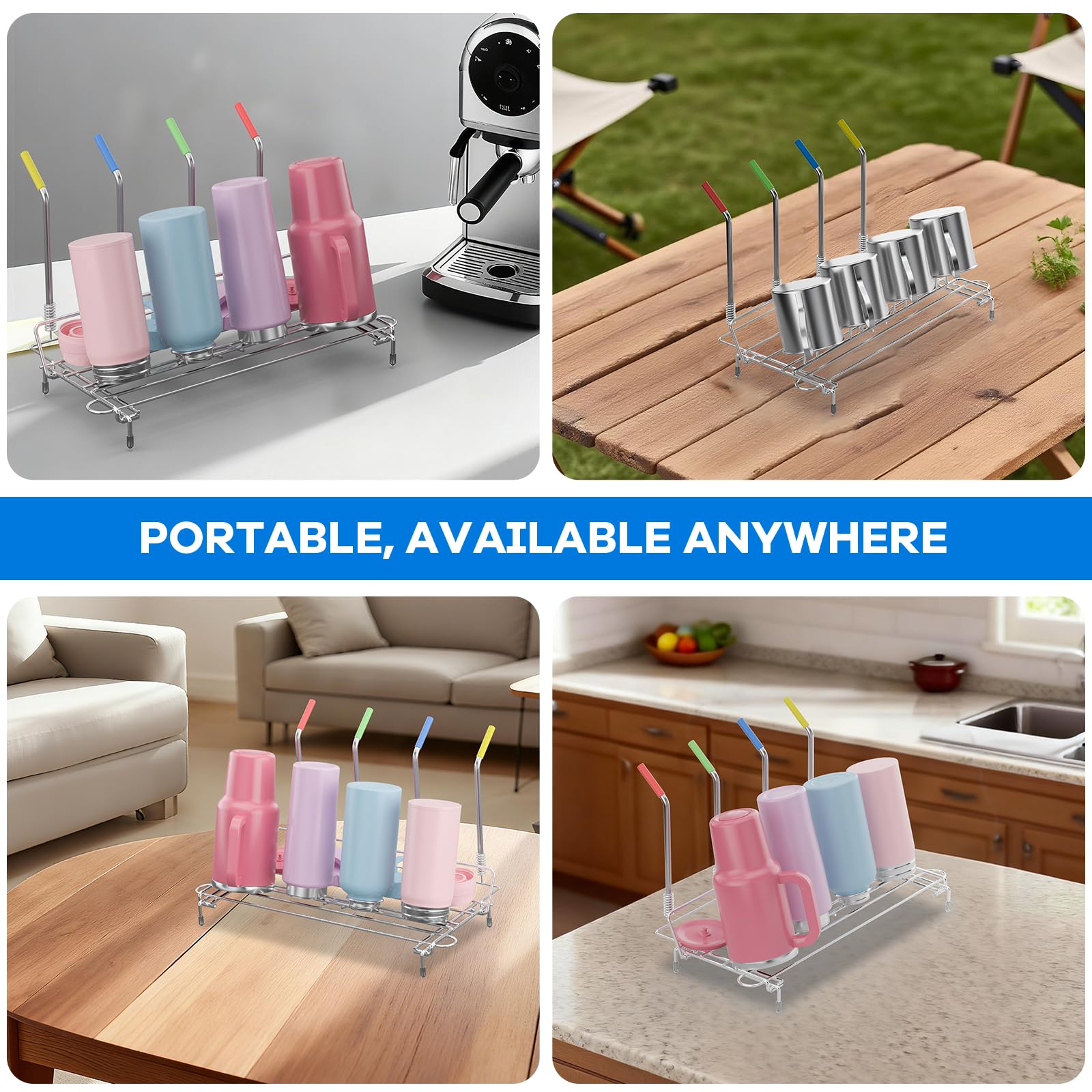 Chilinii compact storage design saves counter space in small kitchens.