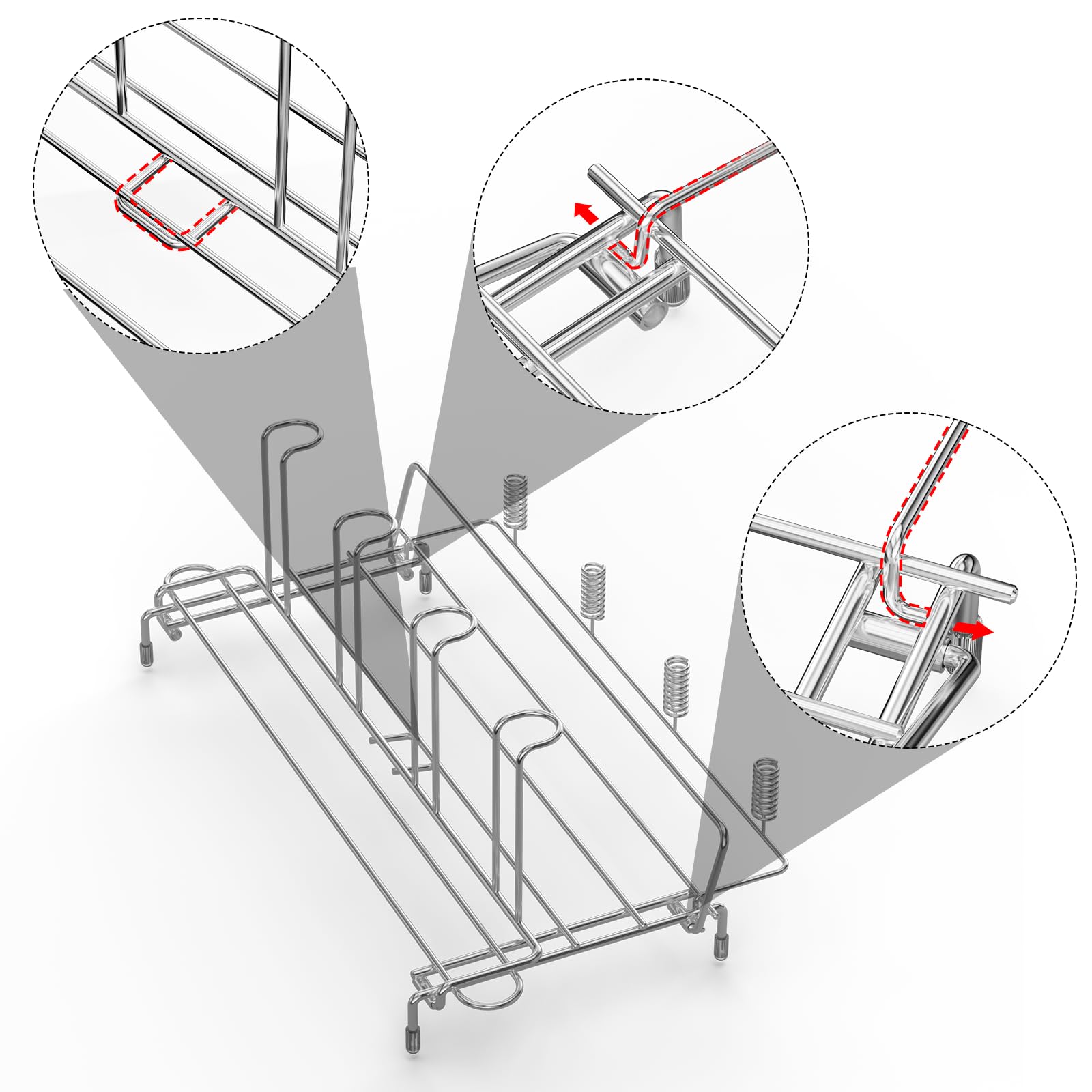 Chilinii dishwasher-safe drying rack simplifies cleanup after use.