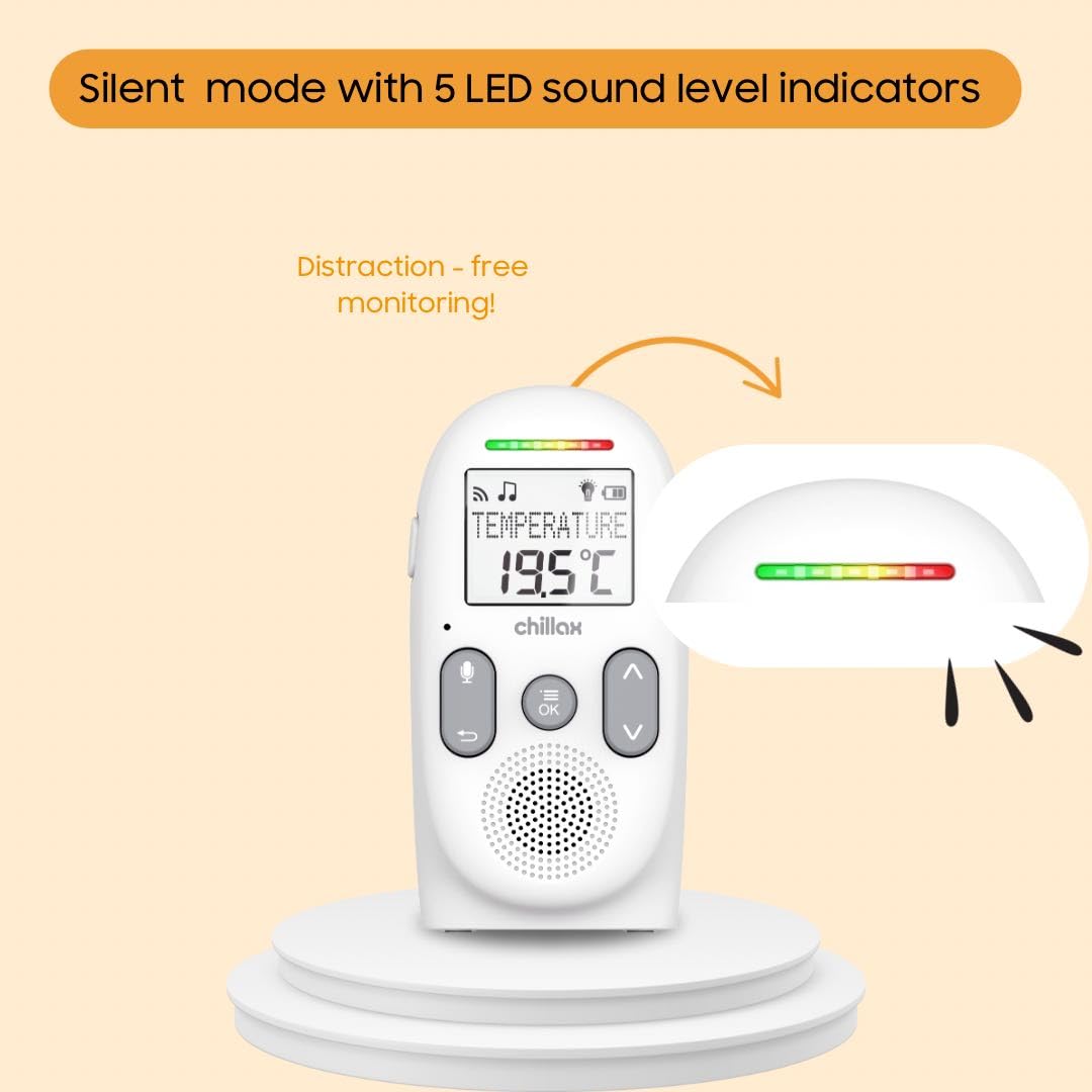 CHILLAX Baby 360 LED alerts indicating baby sounds and nursery status