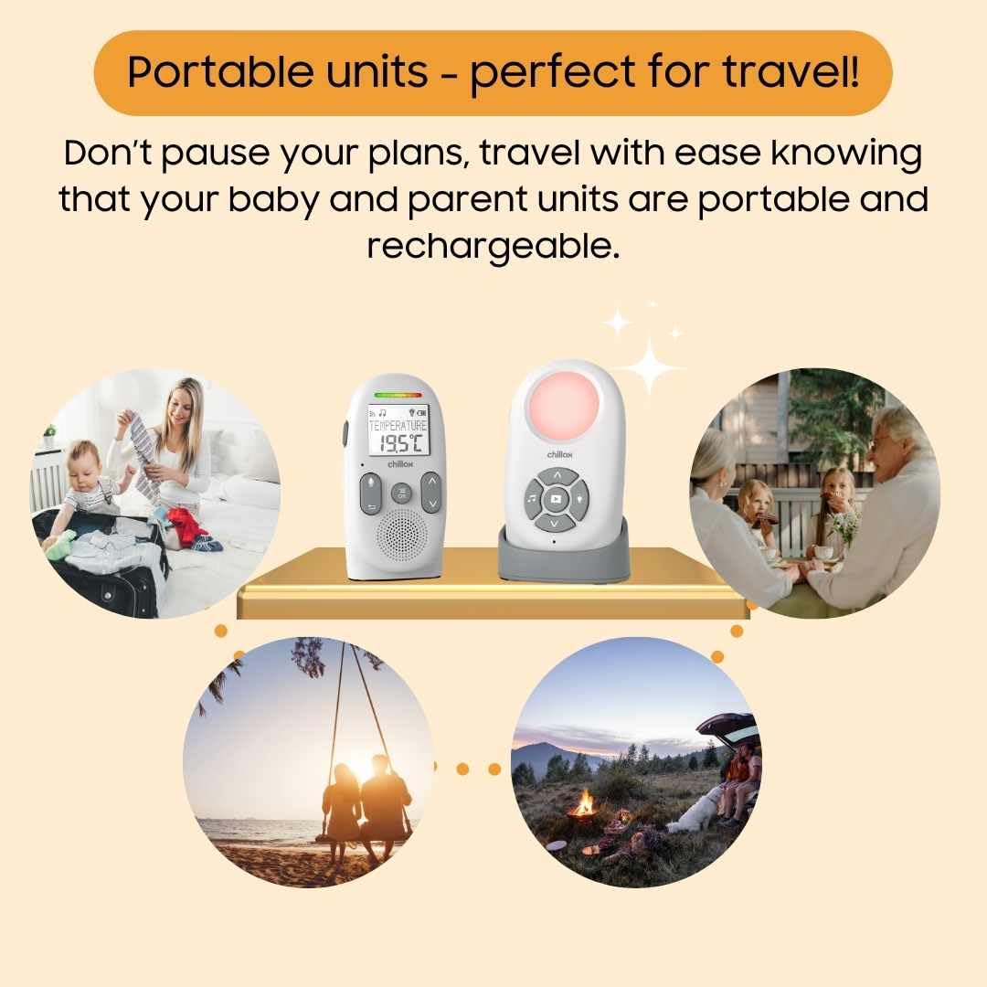 CHILLAX Baby 360 soothing sounds feature for a calming bedtime routine