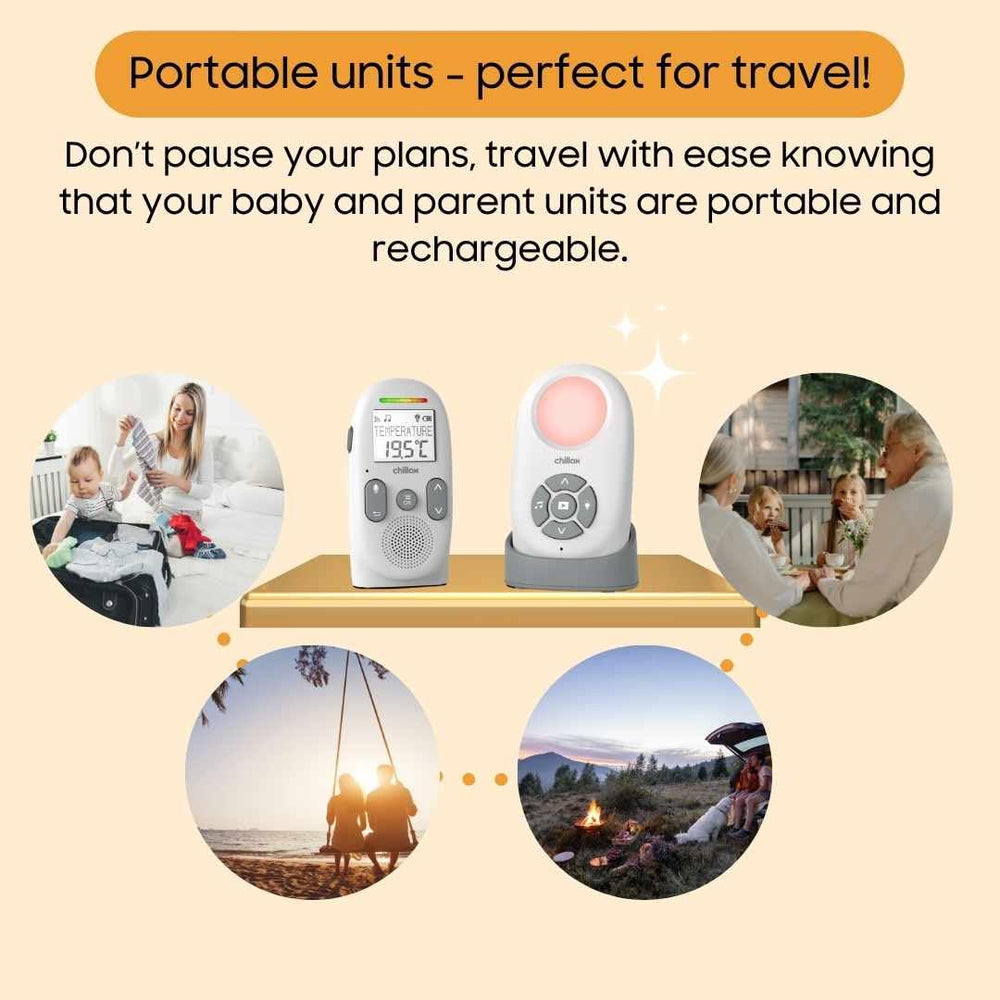 CHILLAX Baby 360 soothing sounds feature for a calming bedtime routine
