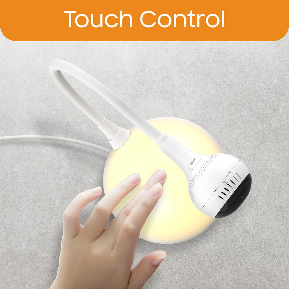 CHILLAX DM600 auto-dimming night light creates a gentle bedtime glow.