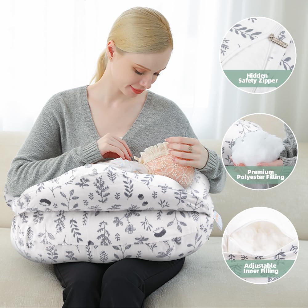 Chilling Home nursing pillow adjustable waist strap ensures secure fit