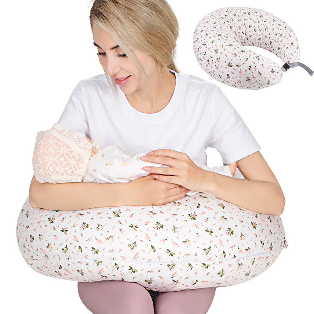 Chilling Home nursing pillow in use during breastfeeding to improve posture.