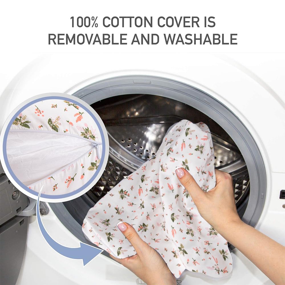 Chilling Home nursing pillow provides full body support for mom and baby.