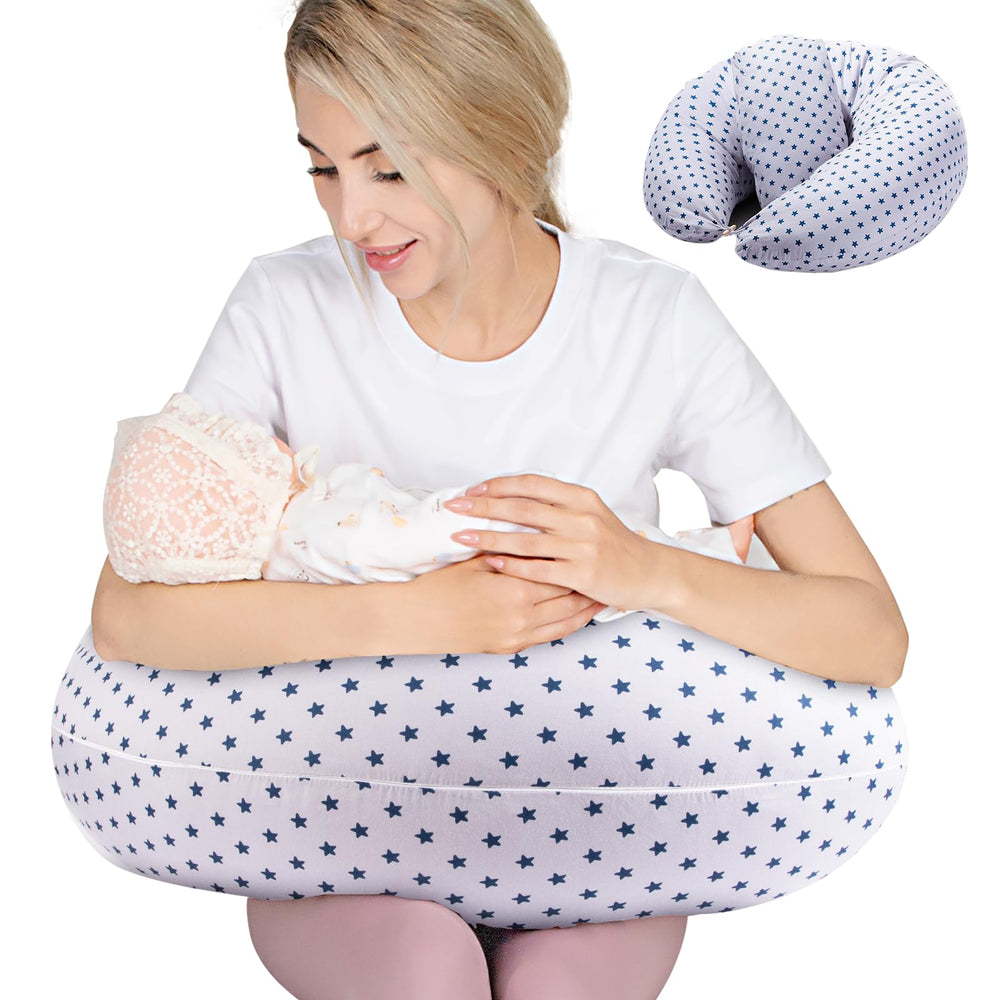 Chilling Home Nursing Pillow overview with ergonomic design for mom and baby.