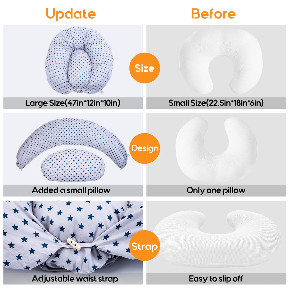 Chilling Home Nursing Pillow removable cover for easy cleaning.
