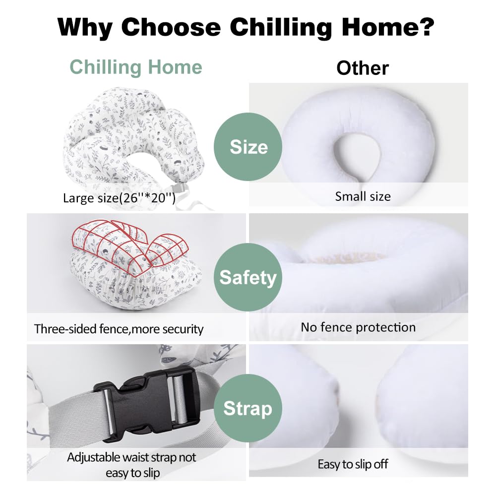 Chilling Home nursing pillow removable cover enables quick, easy cleaning