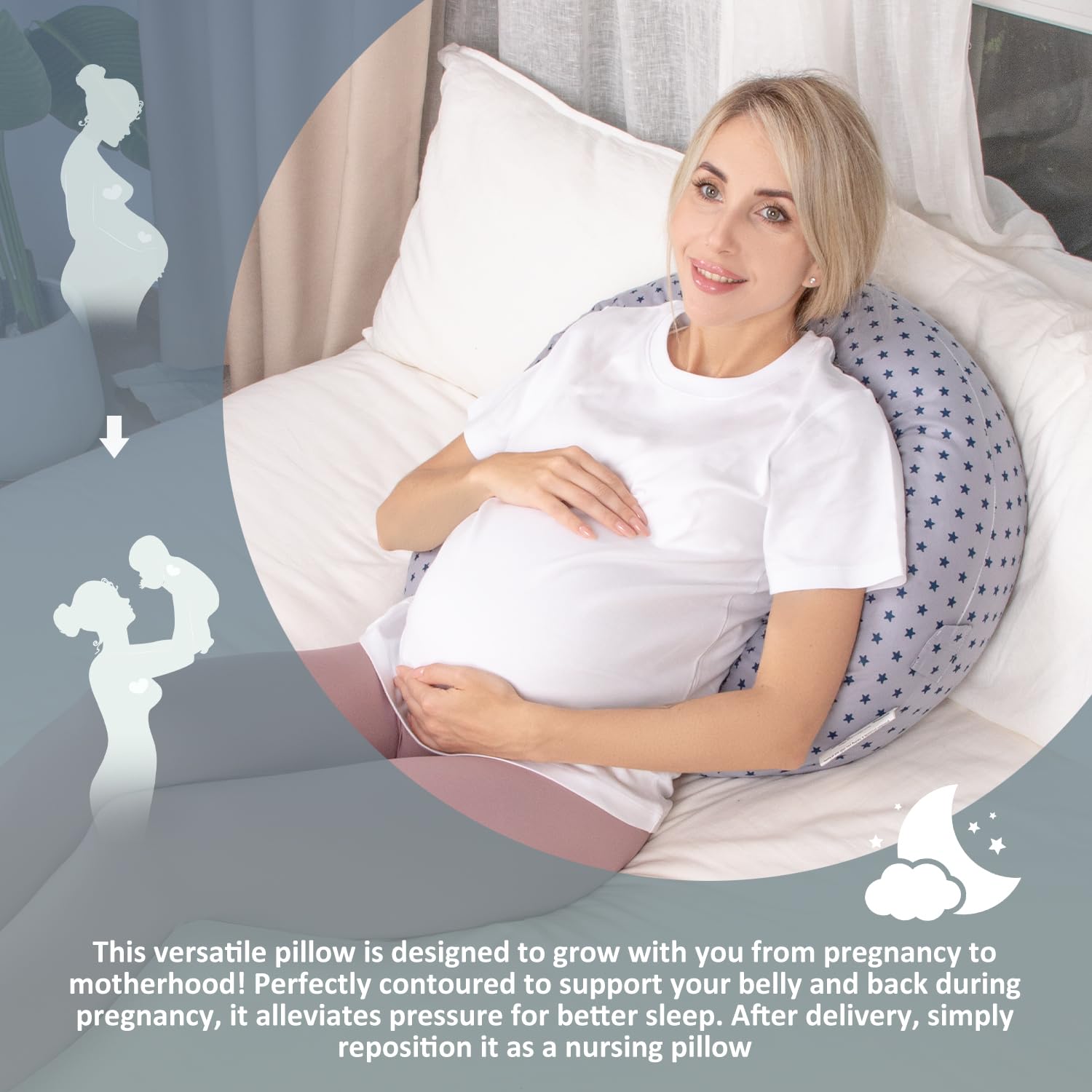 Chilling Home Nursing Pillow insert cushion used as back or neck support.