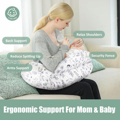 Chilling Home nursing pillow three-sided safety fence keeps baby secure during feeds