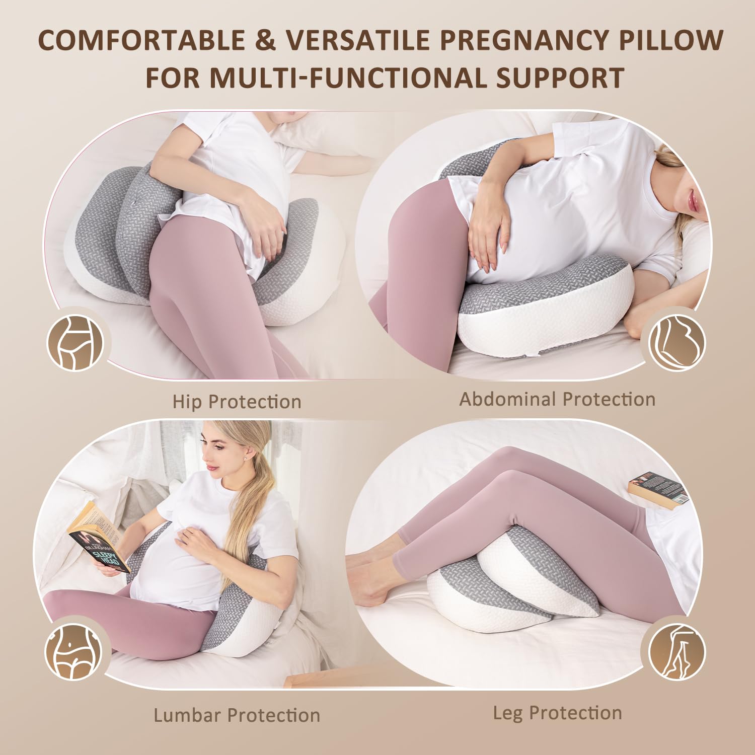 Chilling Home pillow 30-degree buffer supports growing belly