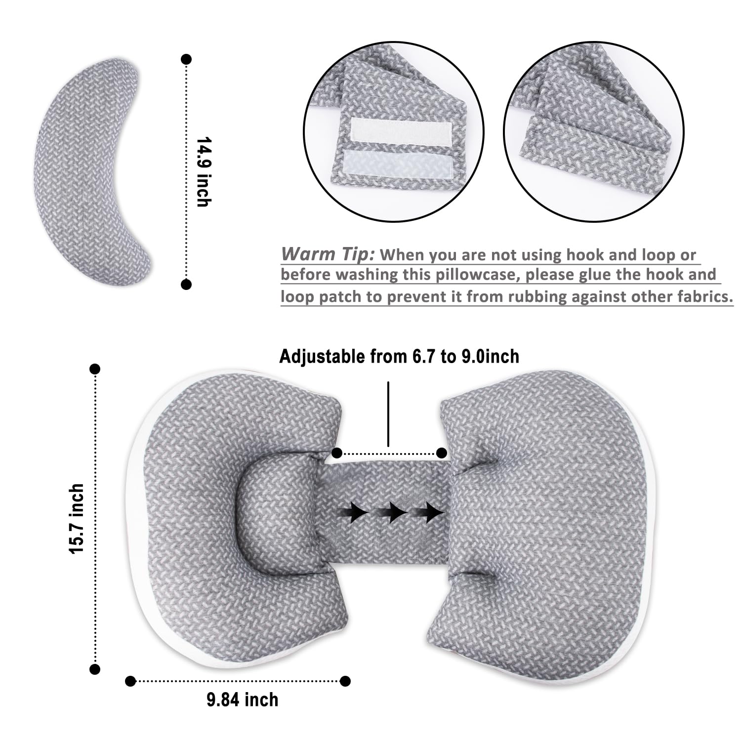Chilling Home compact travel-friendly pillow showcases space-saving design for on-the-go rest.