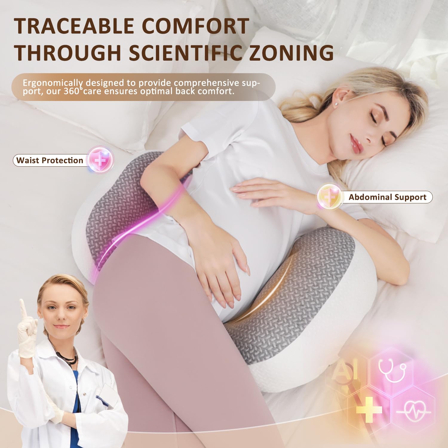 Chilling Home pillow removable cover simplifies cleaning and care