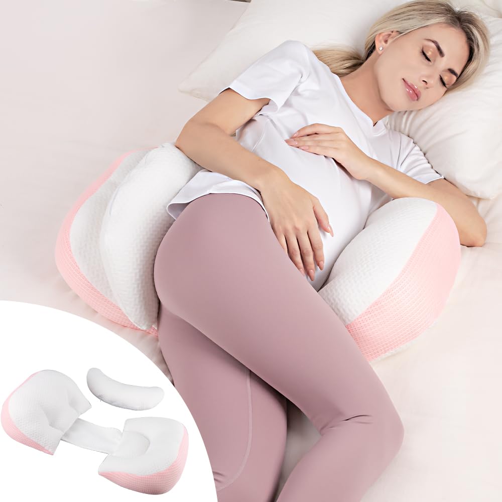 Chilling Home pregnancy pillow full view provides full-body support for sleep