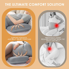 Chilling Home belly-support view, aligns hips for comfortable rest.