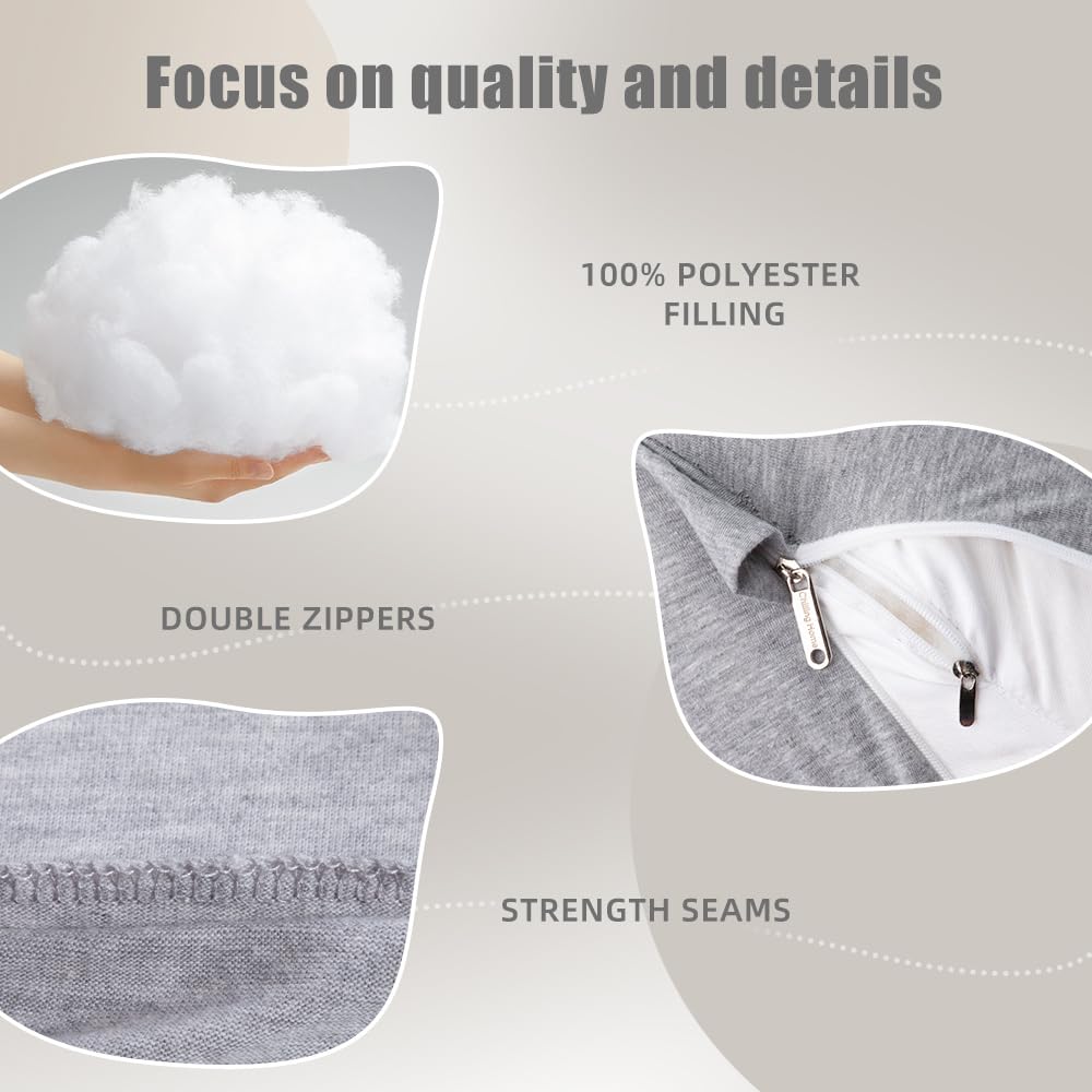 Premium high-density filling maintains shape while staying soft.