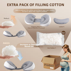 Chilling Home pregnancy pillow side sleep use aligns spine for comfort
