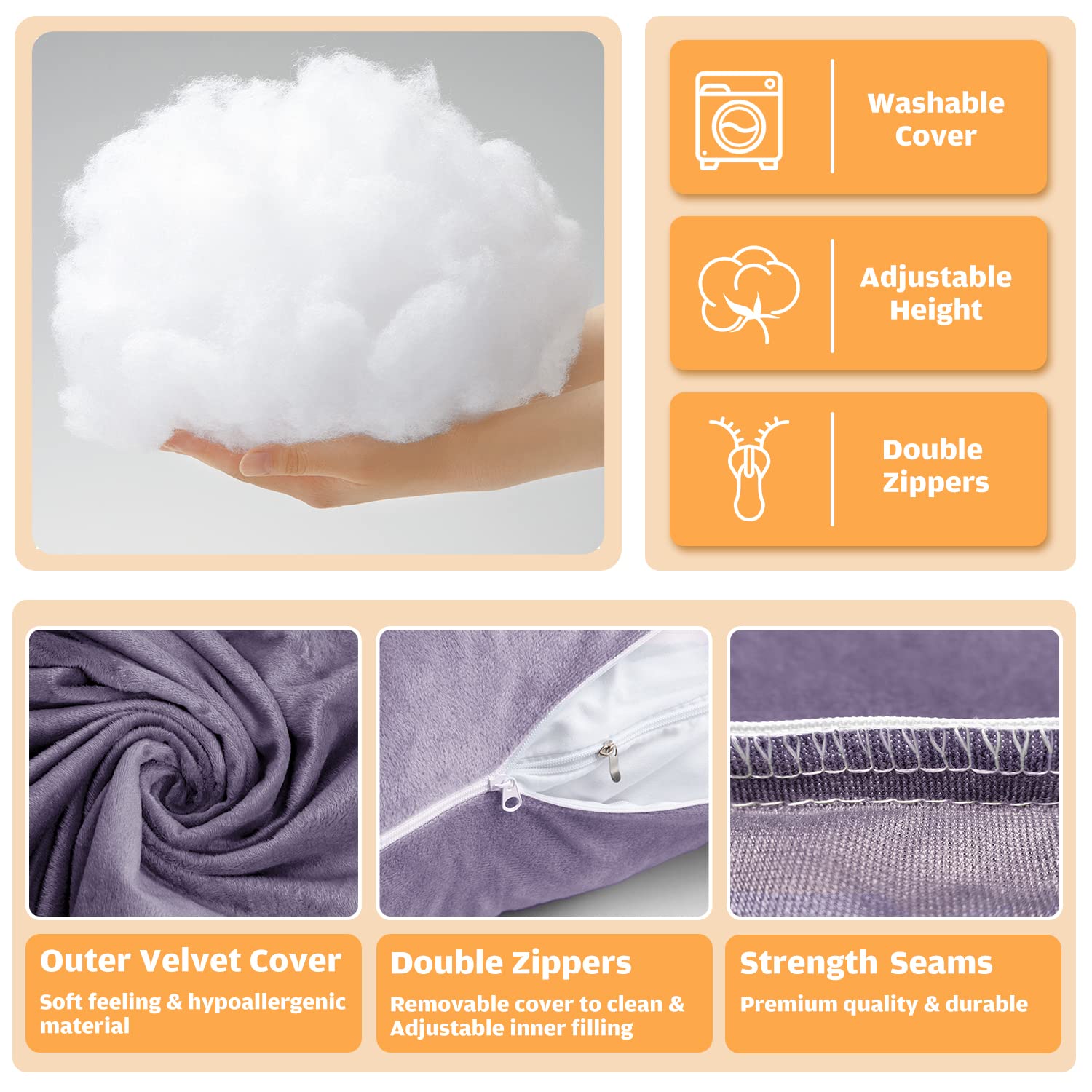 Chilling Home U-shape pillow promotes hip alignment for relaxed lounging