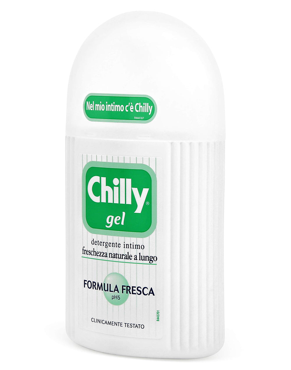 Chilly product label highlights pH5 and soap-free formulation.