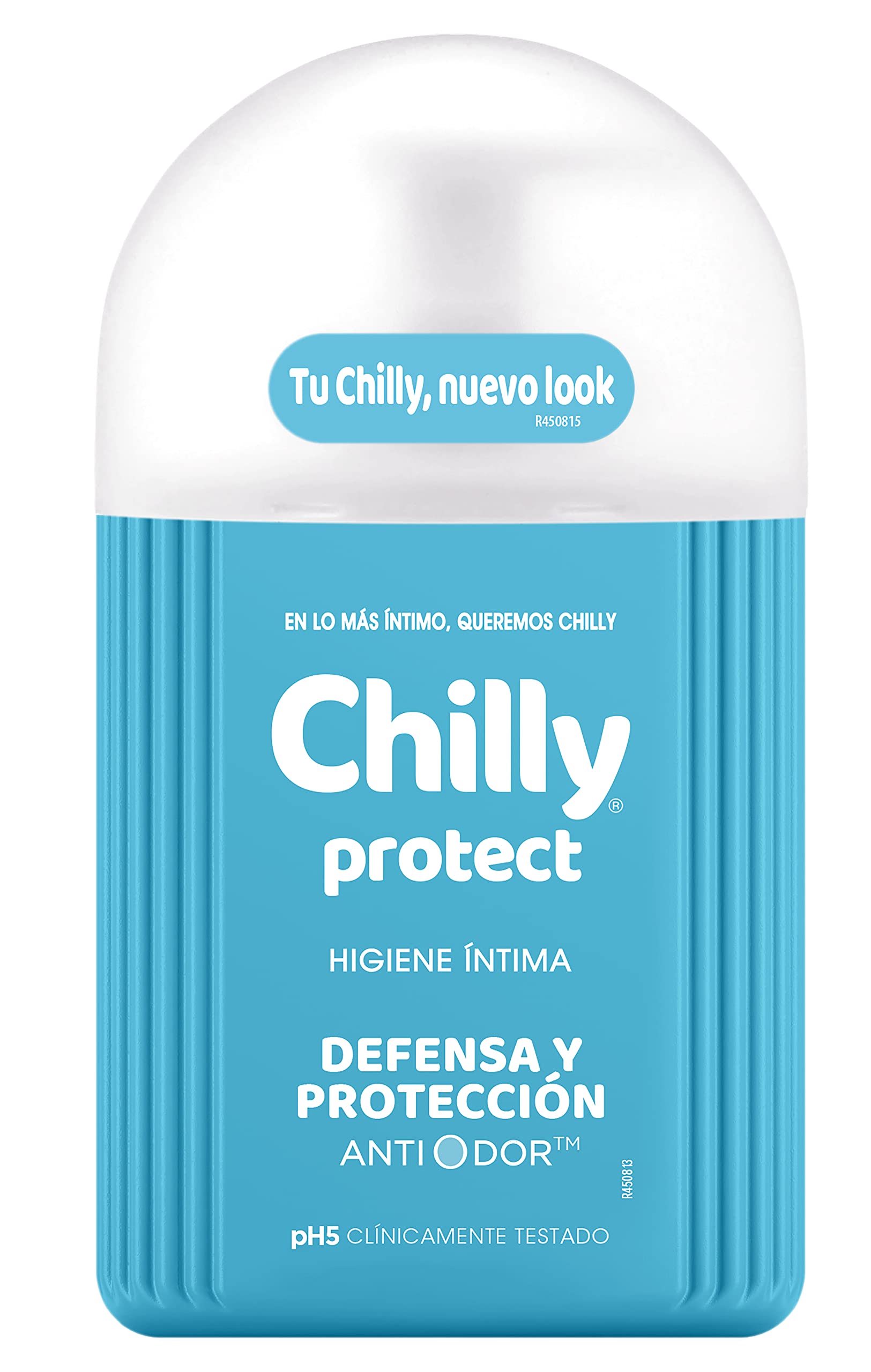 Chilly Protect antibacterial intimate gel bottle with pump for easy daily use