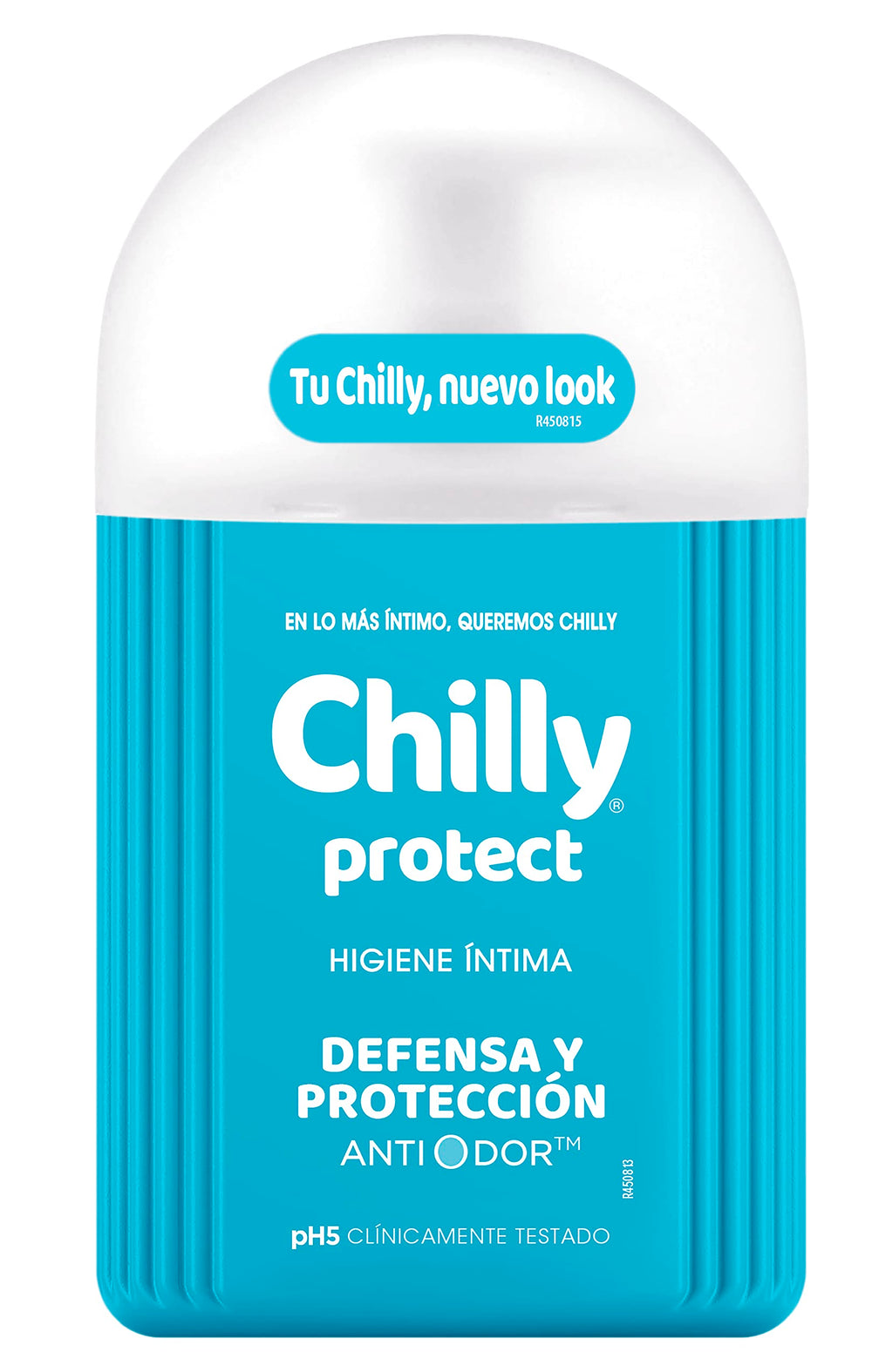 Chilly Protect antibacterial intimate gel bottle with pump for easy daily use