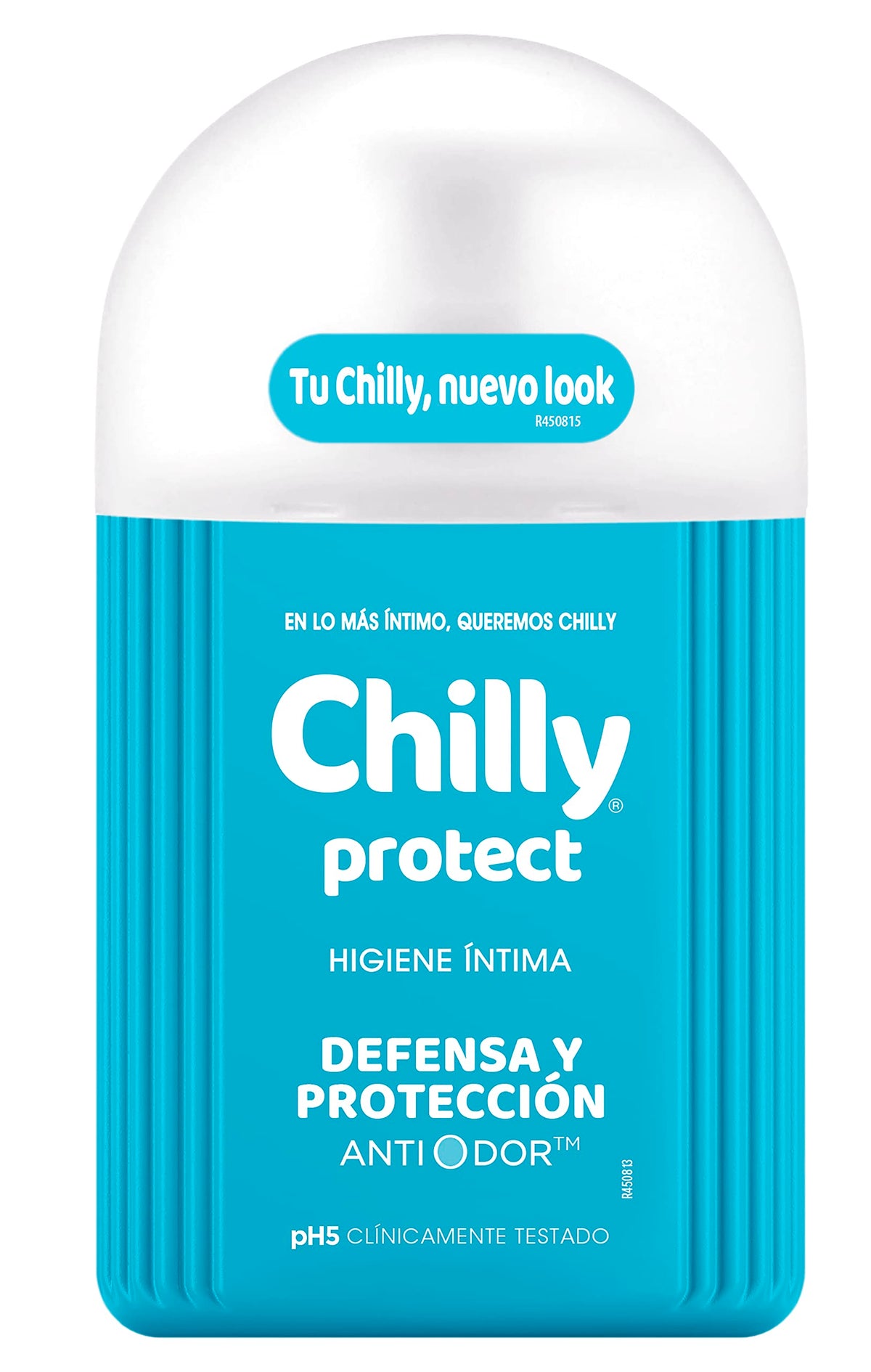 Chilly Protect antibacterial intimate gel bottle with pump for easy daily use