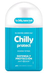 Chilly Protect antibacterial intimate gel bottle with pump for easy daily use