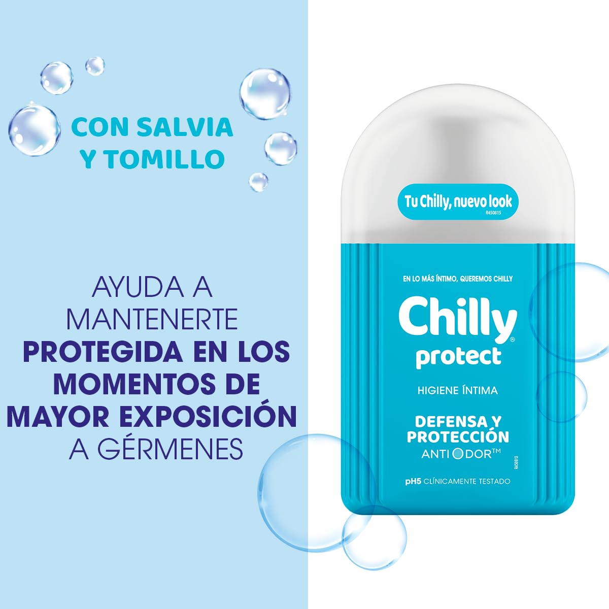 Chilly Protect gel close-up texture for gentle cleansing