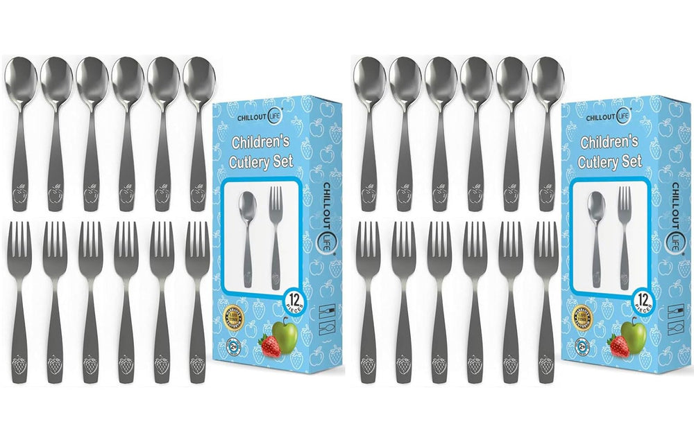 CHILLOUT LIFE kids forks with ergonomic grip for small hands