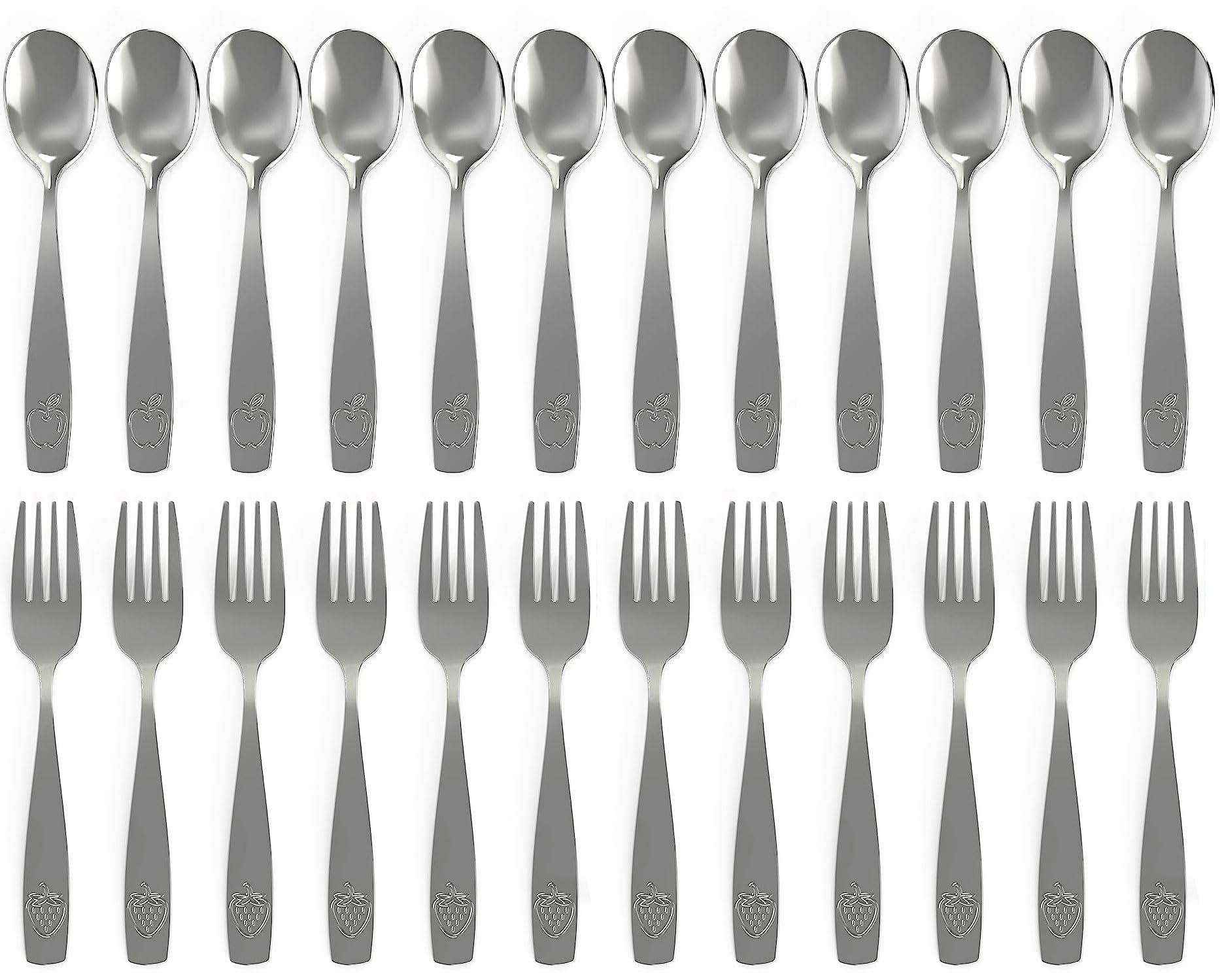 CHILLOUT LIFE 24-piece kids silverware box set designed for daily use