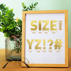 Chinco 48 sheets of 2.5-inch letters for easy spellouts on projects.