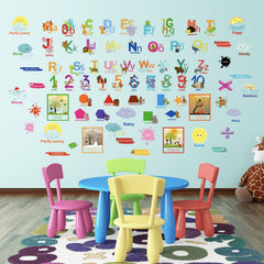 Chinco alphabet letters wall stickers help kids recognize letters