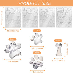 Chinco dog paw print 4-inch sticker brightens playroom decor with easy removal.