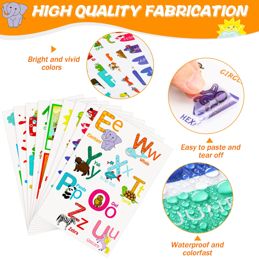 Chinco numbers and math elements decals support basic counting through visuals