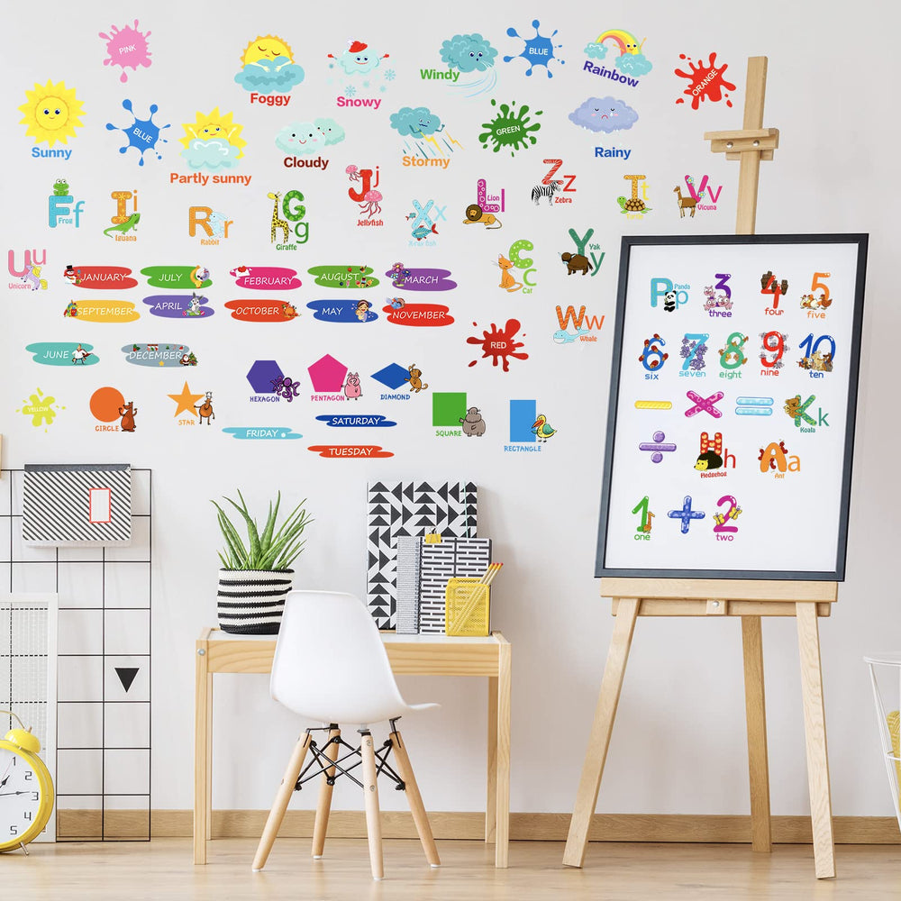 Chinco seasons, months, and week stickers organize routines with engaging visuals