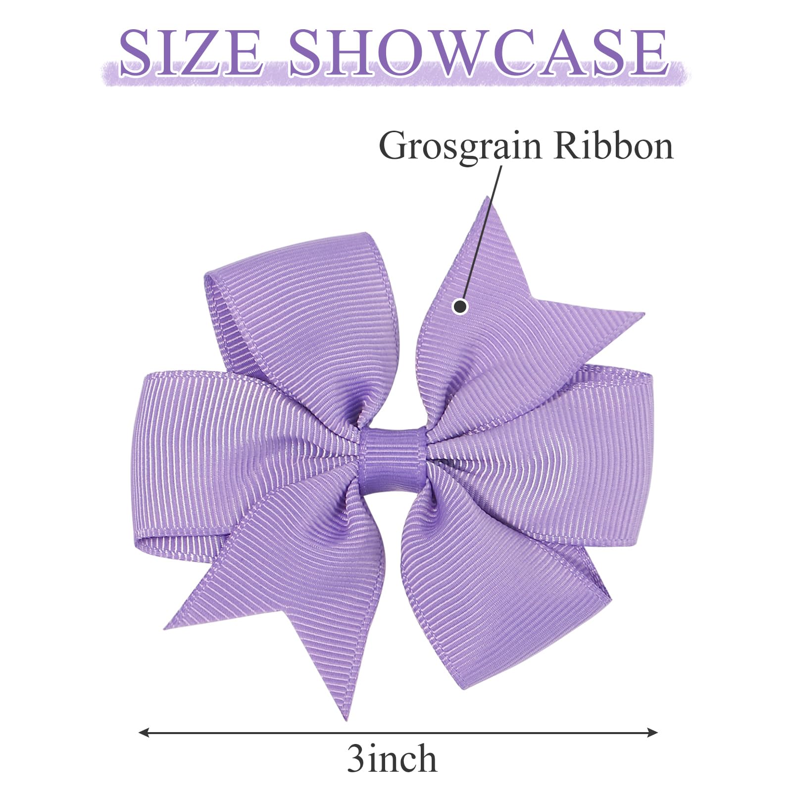 Choicbaby clips secure hair, keeping bows away from the face.