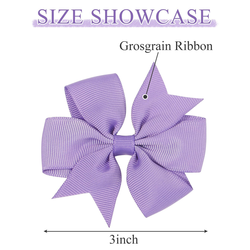 Choicbaby clips secure hair, keeping bows away from the face.
