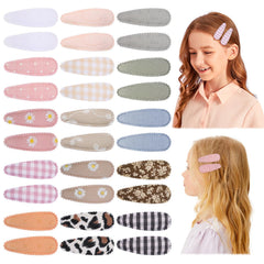 Choicbaby floral print hair clip 2.2 inch with gentle grip for everyday styling