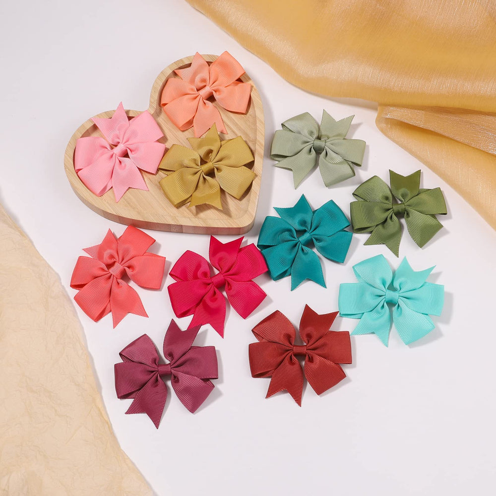 Choicbaby pigtail bows in use show lightweight design for all-day wear.