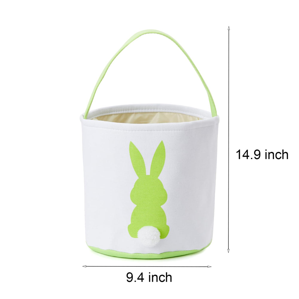 CHOIEO Easter Bunny Basket flat-fold-storage, folds flat for compact storage.