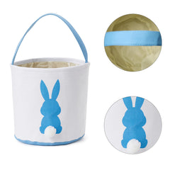 CHOIEO Easter Bunny Basket fluffy-tail-detail, plush tail adds charm to Easter hunts.