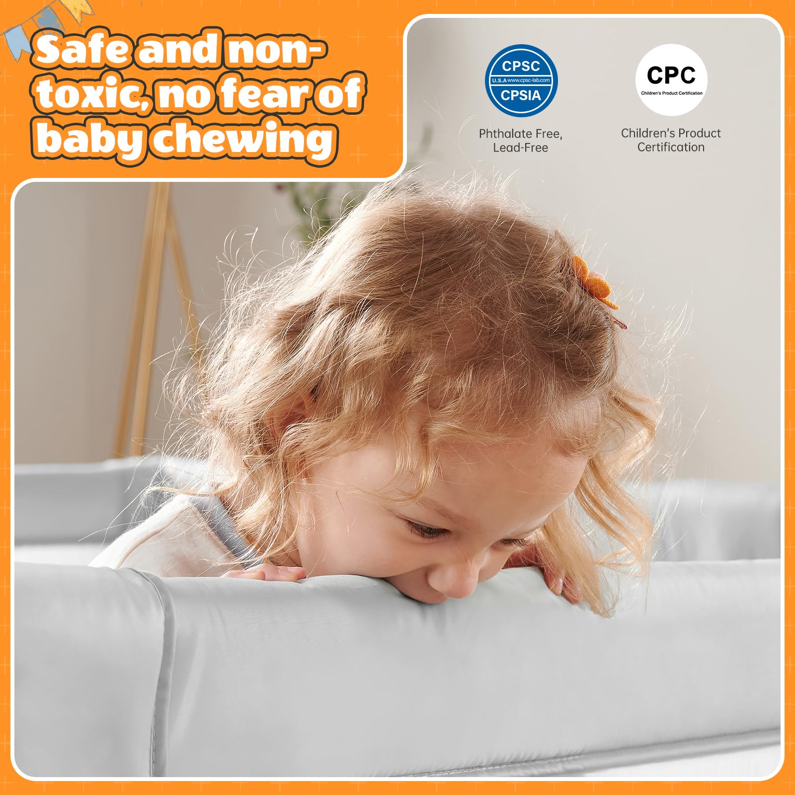 Cholena baby playpen highlights hand grips encouraging early mobility