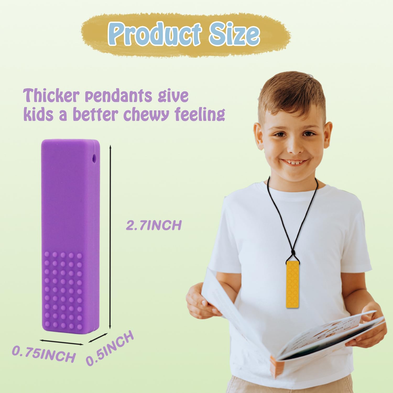 Choneer chew necklaces BPA-free silicone, safe for babies