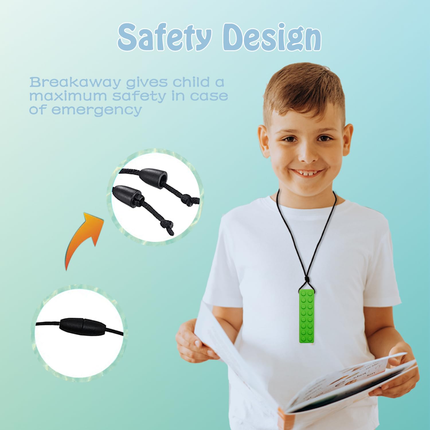 Choneer durable chew necklace withstands active chewing and daily wear.