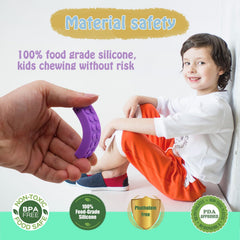 Choneer chew necklaces five-pack colors for versatile kid teething