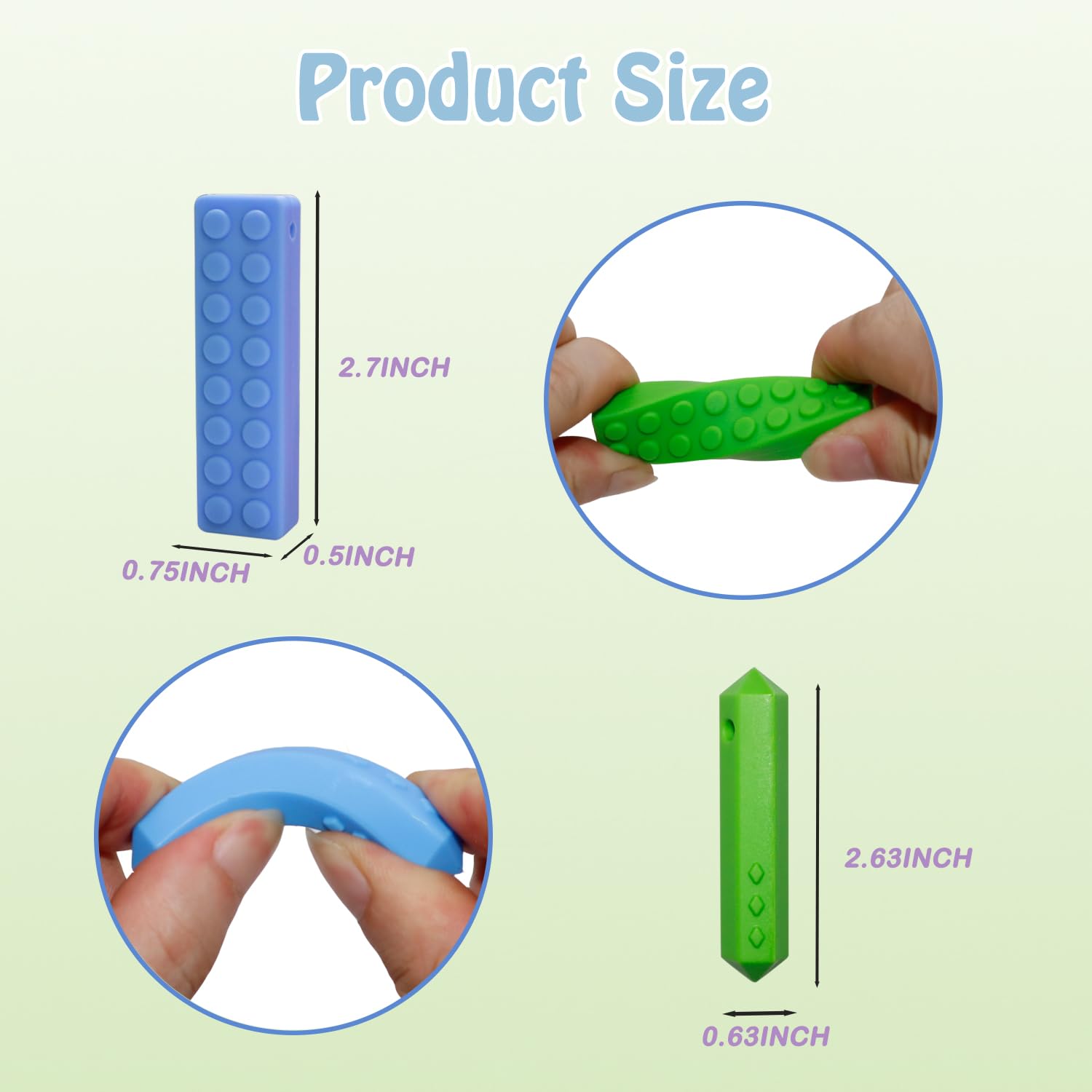Choneer textured pendants support sensory kids to ease nibbling habits.