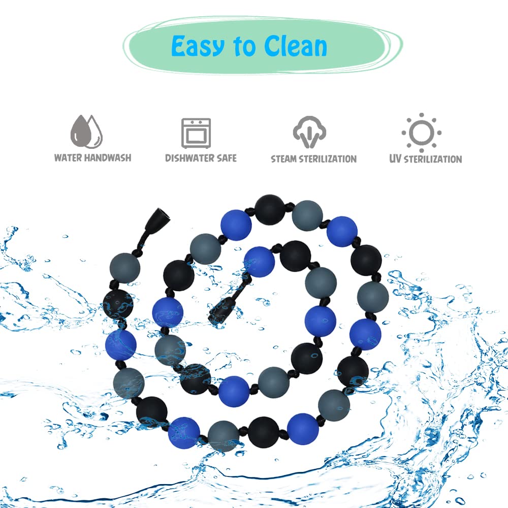 Choneer sensory chew necklace clasp reminder for safe use
