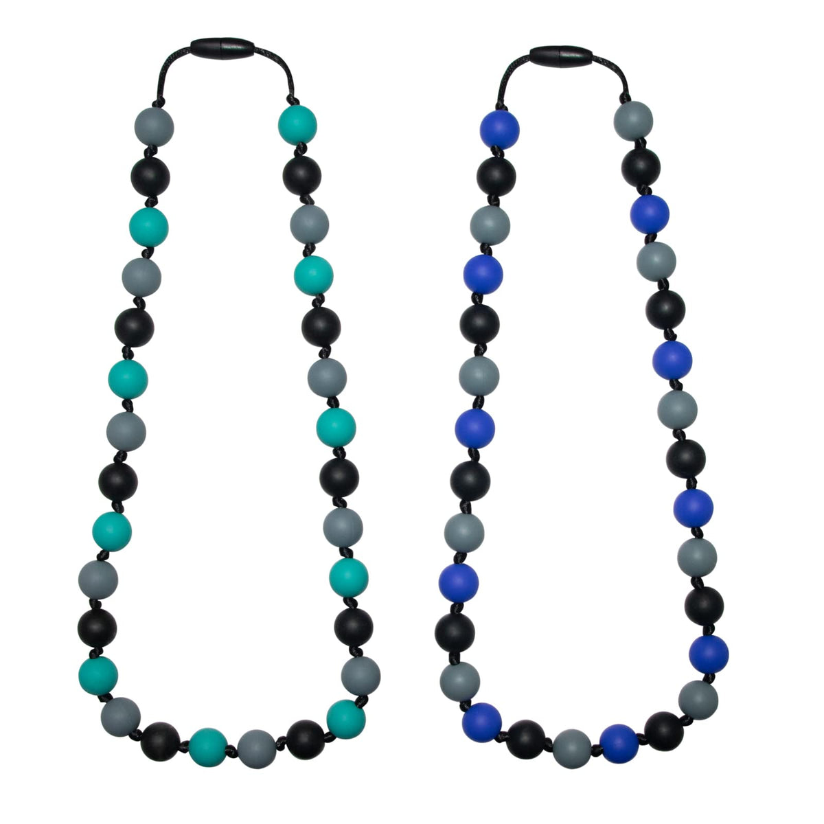 Choneer sensory chew necklace close-up beads aiding calm focus