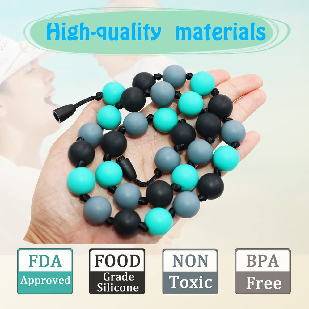 Choneer sensory chew necklace dishwasher-safe for easy cleaning