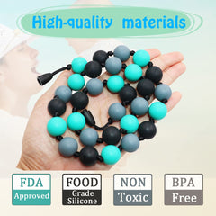 Choneer sensory chew necklace dishwasher-safe for easy cleaning